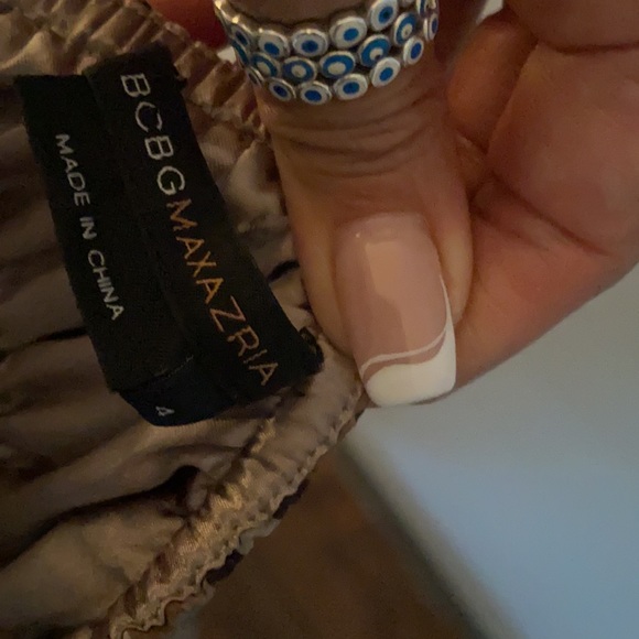 Bcbg silk animal print cocktail dress size 4 - Picture 10 of 13